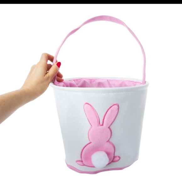 Easter Bunny Basket Bags for Boys Girls, Rabbit Bucket Tote 9”buy 2 get 1 free - Picture 2 of 6